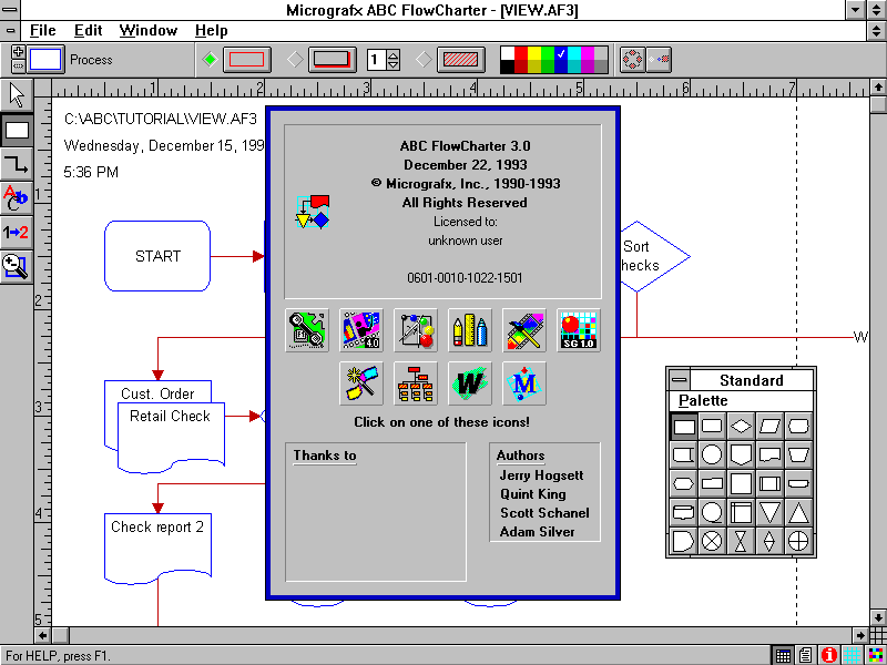 ABC Flowcharter 3.0 - About